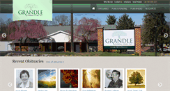Desktop Screenshot of grandlefuneralhome.com